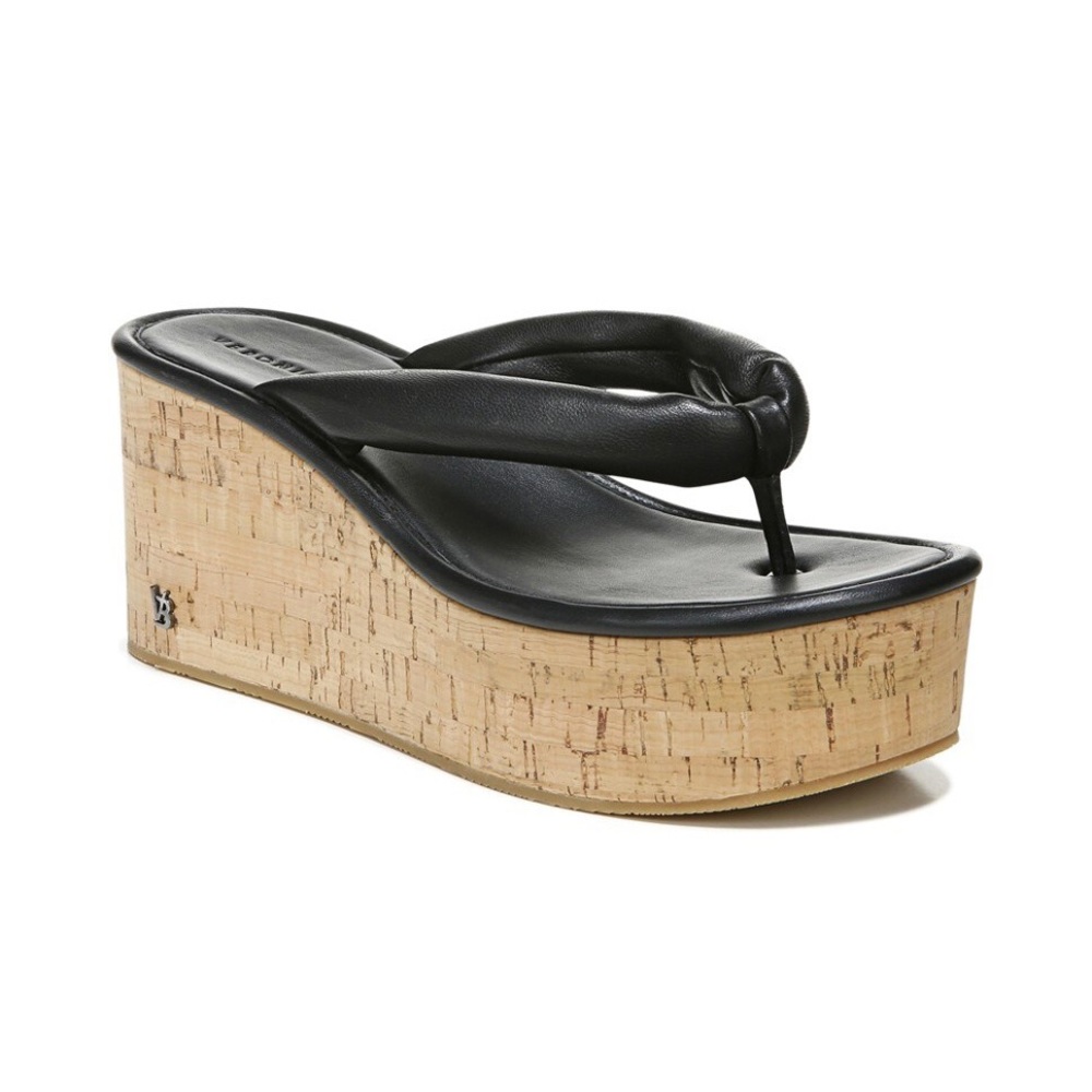 Veronica Beard Black Platform Sandals
